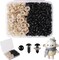 260-Piece 6mm Black Plastic Safety Eyes with Washers – Perfect for Amigurumi, Crochet Dolls, Plush Toys & DIY Crafts